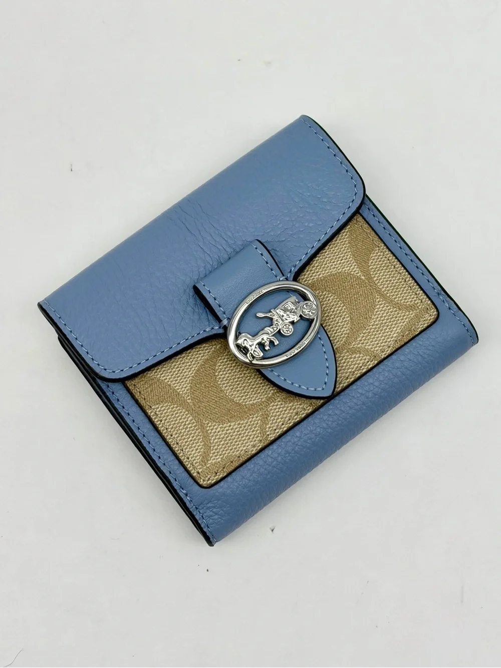 COACH GEORGIE SMALL WALLET IN SIGNATURE CANVAS NWT